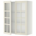IKEA METOD МЕТОД Навесной шкаф, белый / Bodbyn кремовый, 80x100 см 29394983 | 293.949.83