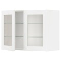 IKEA METOD МЕТОД Навесной шкаф, белый Enköping / белый имитация дерева, 80x60 см 39473475 | 394.734.75