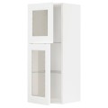 IKEA METOD МЕТОД Навесной шкаф, белый Enköping / белый имитация дерева, 40x100 см 39473480 394.734.80