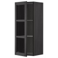 IKEA METOD МЕТОД Навесной шкаф, черный / Lerhyttan черная морилка, 40x100 см 59466855 | 594.668.55