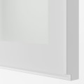 IKEA METOD МЕТОД Навесной шкаф, белый / Hesta белое прозрачное стекло, 80x60 см 59490558 594.905.58