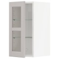 IKEA METOD МЕТОД Навесной шкаф, белый / Lerhyttan светло-серый, 30x60 см 59469887 | 594.698.87
