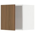 IKEA METOD Настенный шкаф, белый / Имитация коричневого ореха, 40x40 см 09519494 | 095.194.94