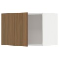 IKEA METOD Настенный шкаф, белый / Имитация коричневого ореха, 60x40 см 09519880 095.198.80