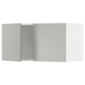 IKEA METOD Навесной шкаф с 2 дверями, белый / Хавсторп светло-серый, 80x40 см 39538349 | 395.383.49