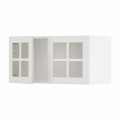 IKEA METOD МЕТОД Навесной шкаф / 2 стеклянные дверцы, белый / Stensund белый, 80x40 см 79455568 | 794.555.68