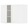 IKEA METOD МЕТОД Навесной шкаф с полками / 2 дверцы, белый Enköping / белый имитация дерева, 80x60 см 79473464 | 794.734.64