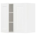 IKEA METOD МЕТОД Навесной шкаф с полками / 2 дверцы, белый Enköping / белый имитация дерева, 60x60 см 79473483 794.734.83