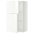IKEA METOD МЕТОД Навесной шкаф с полками / 2 дверцы, белый / Ringhult белый, 60x100 см 29465386 294.653.86
