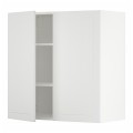 IKEA METOD МЕТОД Навесной шкаф с полками / 2 дверцы, белый / Stensund белый, 80x80 см 99466504 994.665.04