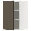 IKEA METOD навесной шкаф с полками, белый/Хавсторп коричнево-бежевый, 40x60 см 09558777 | 095.587.77