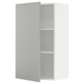 IKEA METOD Шкаф навесной с полками, белый / Хавсторп светло-серый, 60x100 см 29538340 | 295.383.40