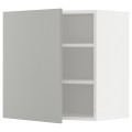 IKEA METOD Шкаф навесной с полками, белый / Хавсторп светло-серый, 60x60 см 89539394 | 895.393.94