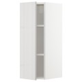 IKEA METOD МЕТОД Шкаф навесной с полками, белый / Ringhult светло-серый, 30x80 см 69456417 | 694.564.17