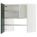 IKEA METOD навесной шкаф д/вытяжки/полка/дверь, белый/Хавсторп темно-зеленый, 60x60 см 29557060 | 295.570.60