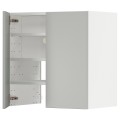 IKEA METOD Навесной шкаф с полкой / дверью, белый / Хавсторп светло-серый, 60x60 см 09539029 | 095.390.29