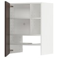 IKEA METOD МЕТОД Навесной шкаф с полкой / дверью, белый / Sinarp коричневый 39504486 | 395.044.86