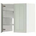 IKEA METOD МЕТОД Навесной шкаф с полкой / дверью, белый / Stensund светло-зеленый 29505269 | 295.052.69