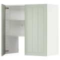 IKEA METOD МЕТОД Навесной шкаф с полкой / дверью, белый / Stensund светло-зеленый 39504354 | 395.043.54