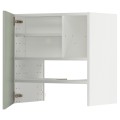 IKEA METOD МЕТОД Навесной шкаф с полкой / дверью, белый / Stensund светло-зеленый 49505334 | 495.053.34