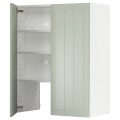 IKEA METOD МЕТОД Навесной шкаф с полкой / дверью, белый / Stensund светло-зеленый 39504293 395.042.93