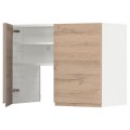 IKEA METOD МЕТОД Навесной шкаф с полкой / дверью, белый / Voxtorp имитация дуб 09504416 | 095.044.16