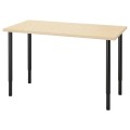 IKEA MITTCIRKEL / OLOV Письменный стол, эффект яркой сосны/черного цвета, 120x60 см 59508681 | 595.086.81