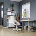 IKEA MITTCIRKEL / TILLSLAG Письменный стол, яркий сосновый/белый эффект, 140x60 см 09508754 095.087.54