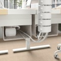 IKEA MITTZON письменный стол, береза/белый шпон, 140x80 см 49528118 | 495.281.18