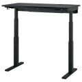 IKEA MITTZON стол/трансф, электрический черный ясеневой шпон/черный, 120x60 см 89526594 | 895.265.94