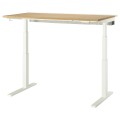 IKEA MITTZON стол/трансф, дуб электрический/белый шпон, 140x80 см 69528971 695.289.71