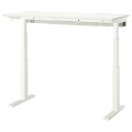 IKEA MITTZON стол/трансф, белый электрик, 140x60 см 69528184 | 695.281.84