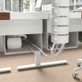 IKEA MITTZON письменный стол, орех / белый, 140x80 см 49528142 | 495.281.42