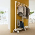IKEA MITTZON каркас/платяная штанга/полка, белый, 85x205 см 29513957 | 295.139.57