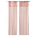 IKEA MOALISA МОАЛИЗА Гардины, 2 шт., бледно-розовый / розовый, 145x300 см 20499507 204.995.07