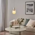 IKEA MOLNART Светодиодная лампа E27 240 люмен, трубчатое белое / прозрачное стекло, 120 мм 20540427 | 205.404.27