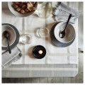 IKEA STRIMMIG СТРИММИГ Тарелка десертная, керамика серый, 21 см 40505649 | 405.056.49