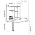 IKEA NORBERG НОРБЕРГ Настенный откидной столик, белый, 64x60 см 20497928 204.979.28