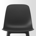 IKEA STRANDTORP СТРАНДТОРП / ODGER ОДГЕР Стол и 6 стульев, коричневый / антрацит, 150/205/260 cм 09482985 094.829.85