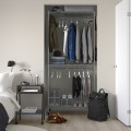 IKEA OMAR ОМАР Стеллаж с штангой для одежды, оцинкованный, 92х50х201 см 60530978 605.309.78