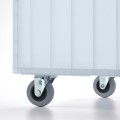 IKEA PANSARTAX Контейнер на колесиках с крышкой, прозрачный серо-синий, 33x33x16,5 см 19489378 | 194.893.78