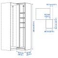 IKEA PAX ПАКС Дополнительный угловой модуль 4 полки, бежевый 10515112 105.151.12