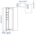 IKEA PAX ПАКС Дополнительный угловой модуль 4 полки, бежевый 10515112 105.151.12