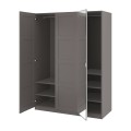IKEA PAX / BERGSBO/ÅHEIM Комбинация шкафов, темно-серый темно-серый/зеркальный, 150x60x201 см 89435259 | 894.352.59