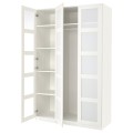 IKEA PAX ПАКС / BERGSBO БЕРГСБУ Комбинация шкафов, белый / стекло матовое / белое, 150x60x236 см 39480273 | 394.802.73