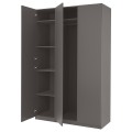IKEA PAX ПАКС / FORSAND ФОРСАНД Комбинация шкафов, темно-серый / темно-серый, 150x60x236 см 79429720 | 794.297.20