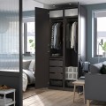 IKEA PAX ПАКС Каркас гардероба, темно-серый, 50x58x236 см 70509132 705.091.32