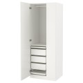 IKEA PAX ПАКС / FORSAND ФОРСАНД Комбинация шкафов, белый / белый, 75x60x201 cм 29481895 294.818.95