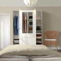 IKEA PAX / GRIMO Комбинация шкафов, белое/прозрачное стекло белое, 150x66x201 см 59502231 | 595.022.31
