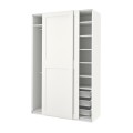 IKEA PAX ПАКС / GRIMO ГРИМО Шкаф, белый / белый, 150x66x236 см 59502373 595.023.73